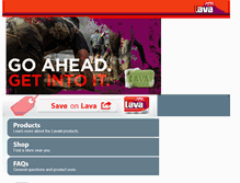 Tablet Screenshot of lavasoap.com